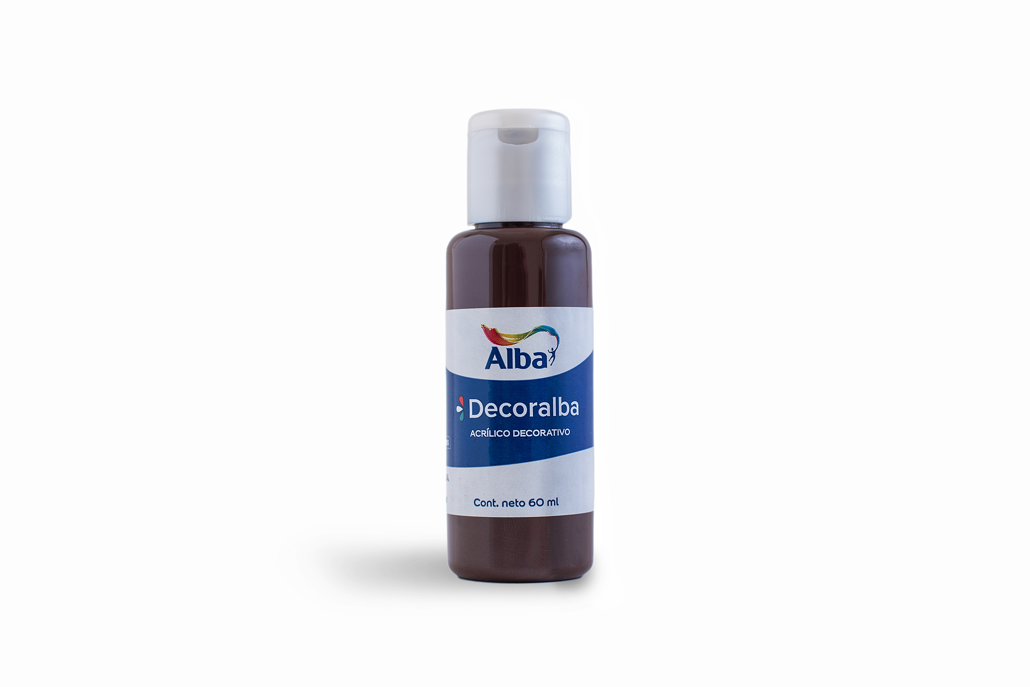 Acrilico decorativo alba 60cc tierra sombra tostada 468 - 60ML - Alba Artística